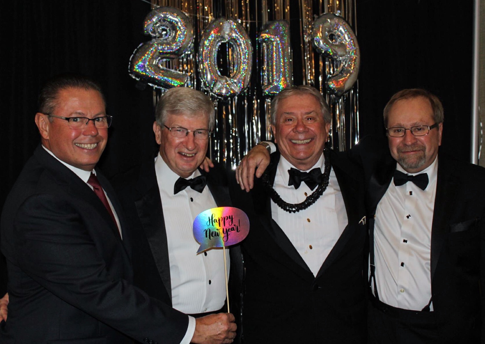 Allen and his Aiken friends celebrating New Year’s Eve