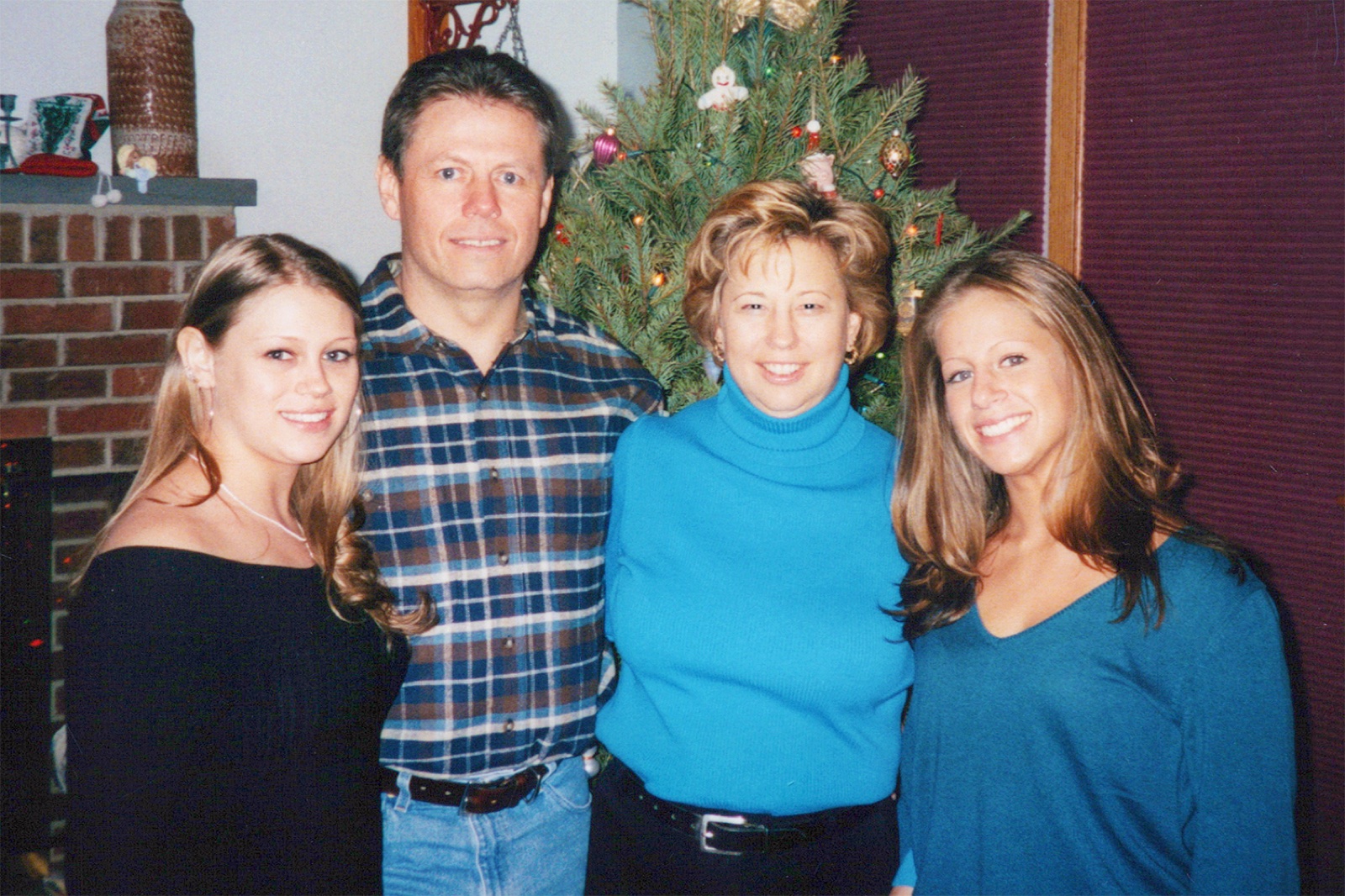 Allen with Clare and their daughters